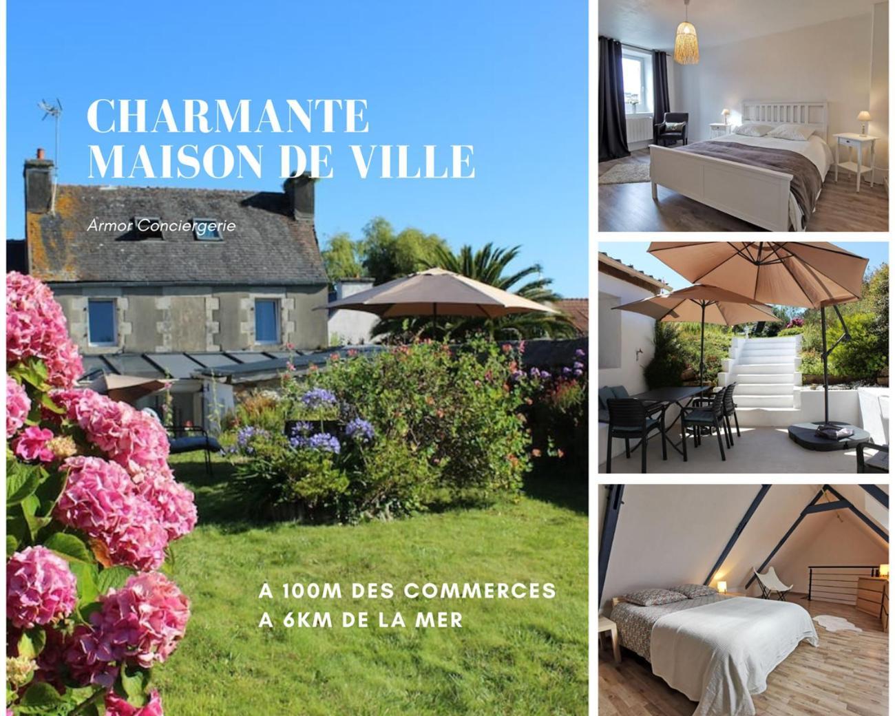 Charmante Maison De Ville A 6 Km De La Mer Lanmeur 外观 照片
